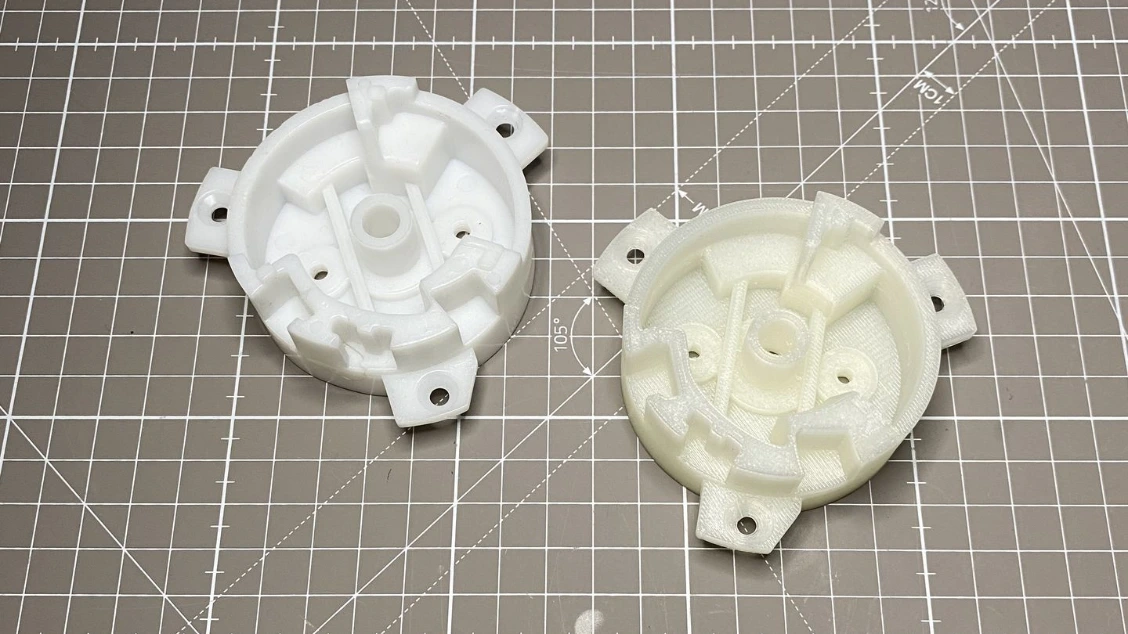 Engrenage plastique en PA6 reproduit par impression 3D Engrenage plastique en PA6 reproduit par impression 3D