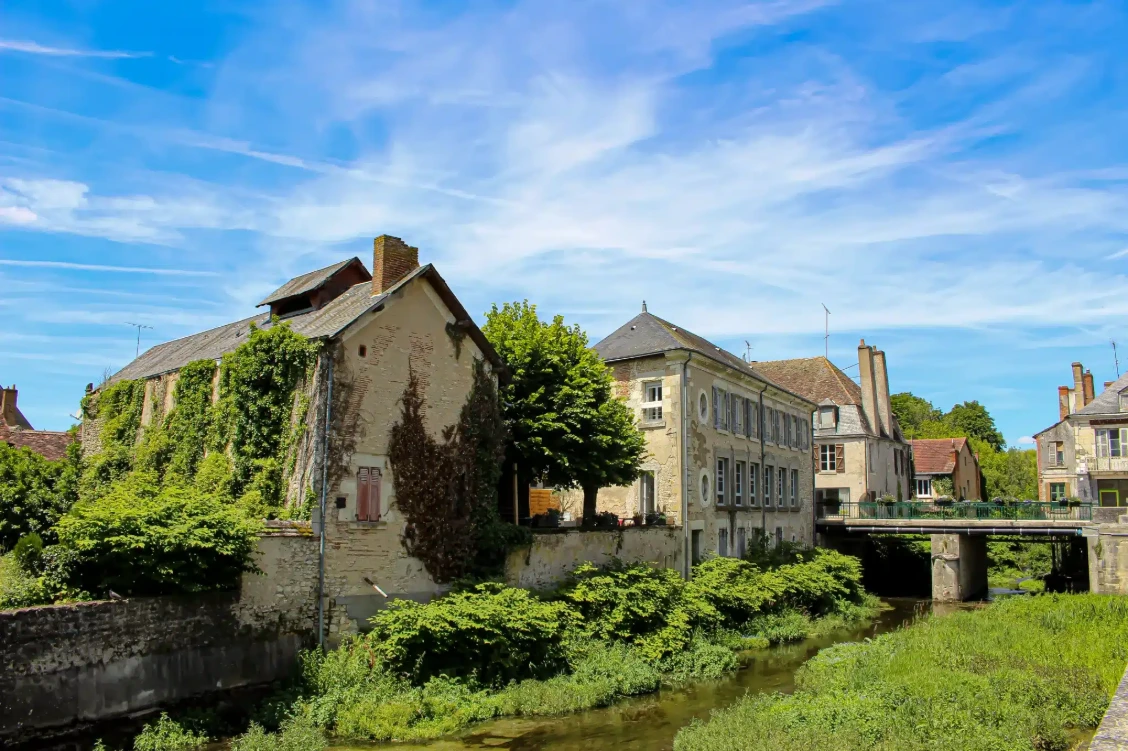 Vue de Buzançais, ville desservie par ECU3D pour l'impression 3D sur mesure.