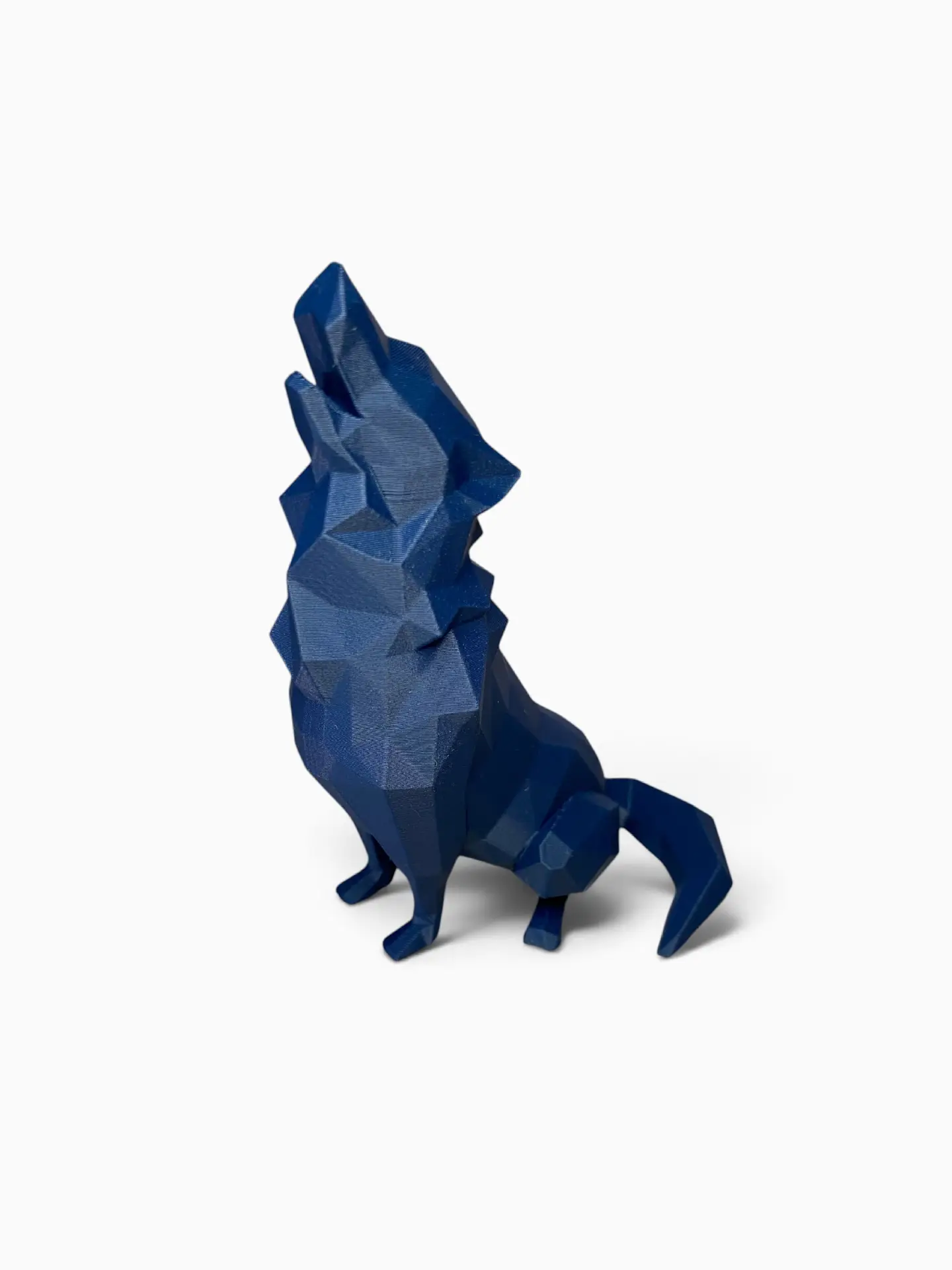 Objet décoratif low poly bleu imprimé en 3D par ECU3D