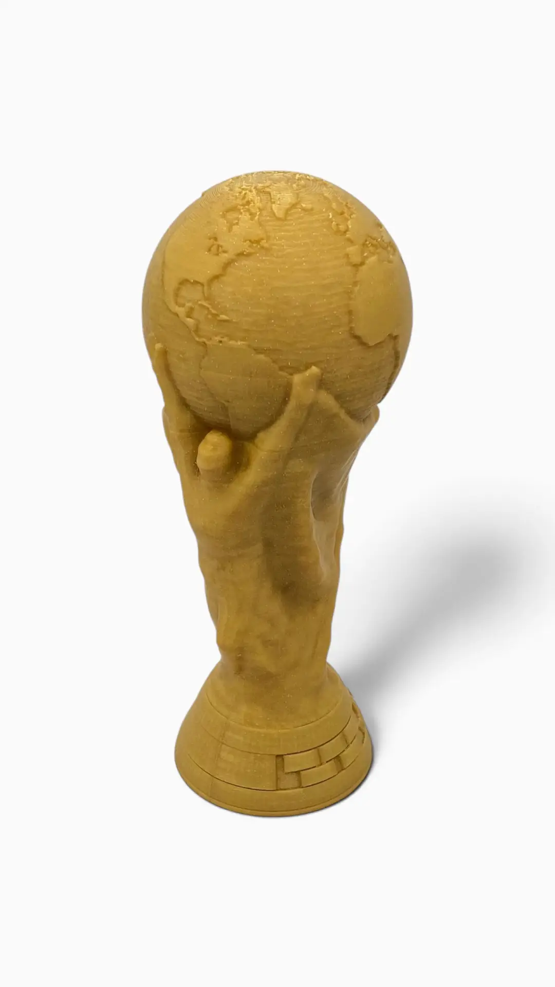 Trophée décoratif doré fabriqué en impression 3D par ECU3D